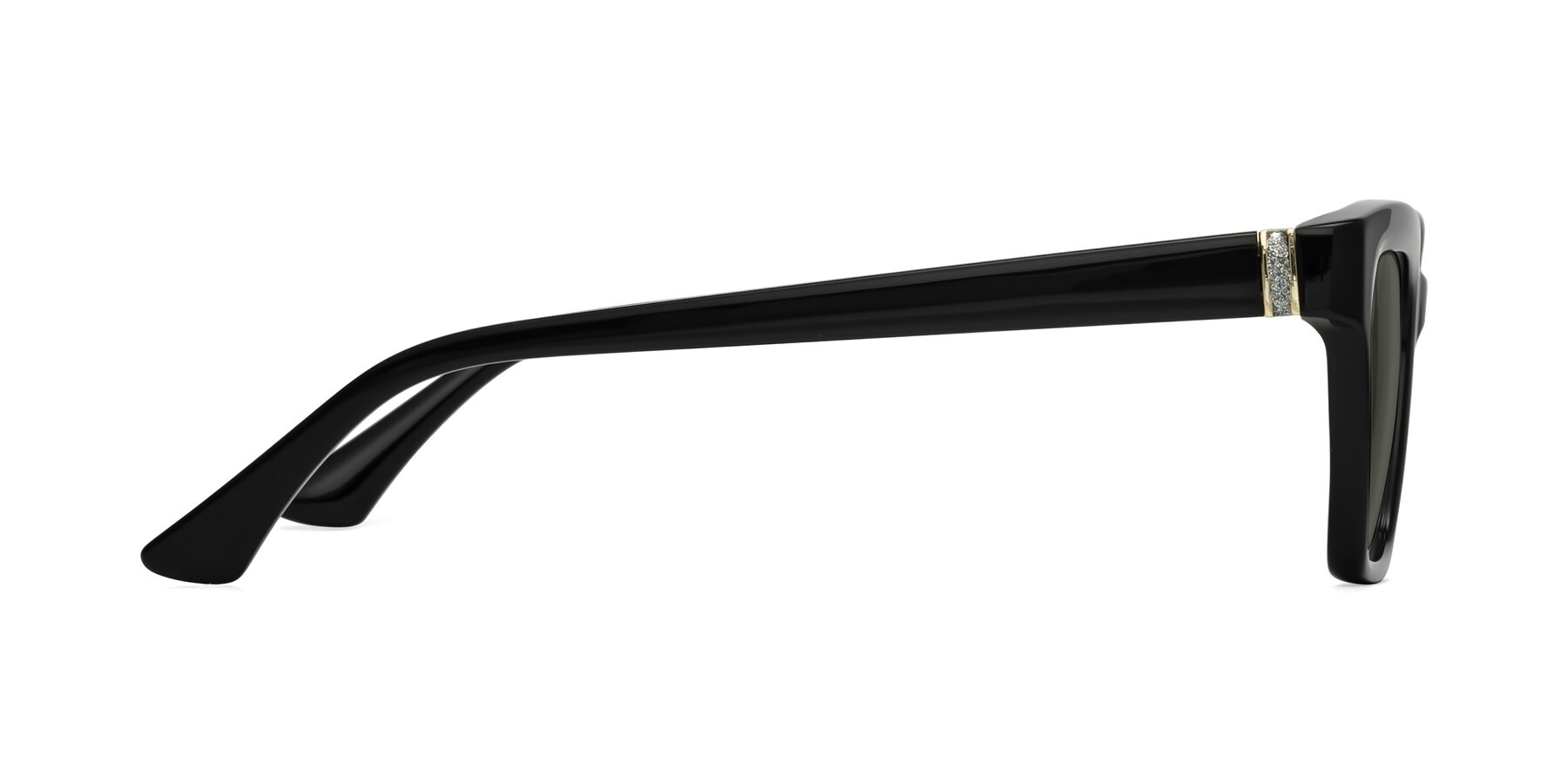 Side of OHare in Black with Gray Polarized Lenses