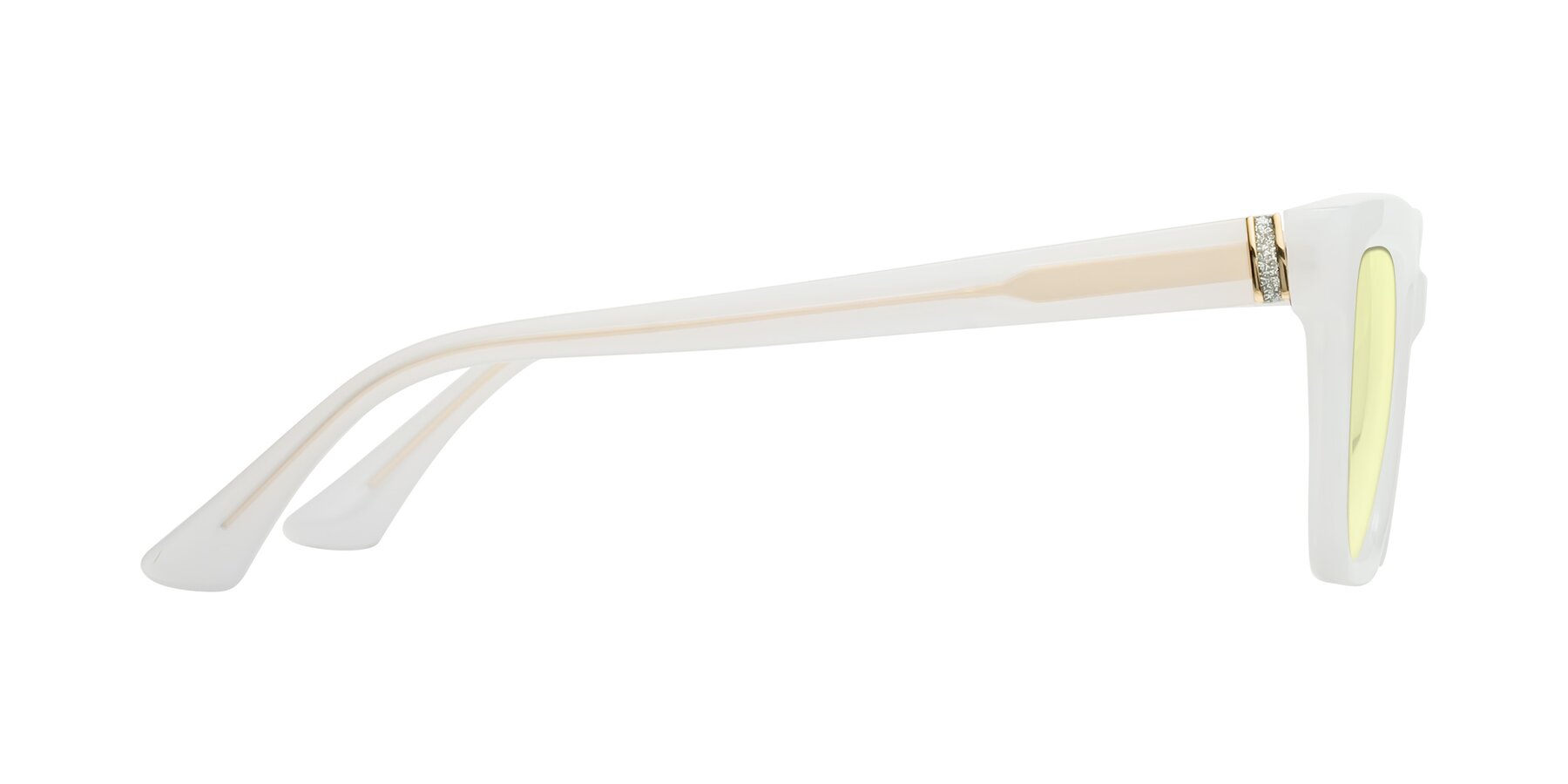 Side of OHare in Snow White with Light Yellow Tinted Lenses