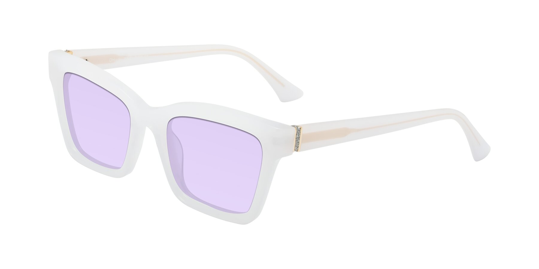 Angle of OHare in Snow White with Light Purple Tinted Lenses