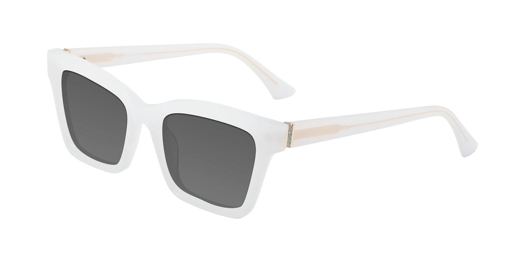 Angle of OHare in Snow White with Medium Gray Tinted Lenses