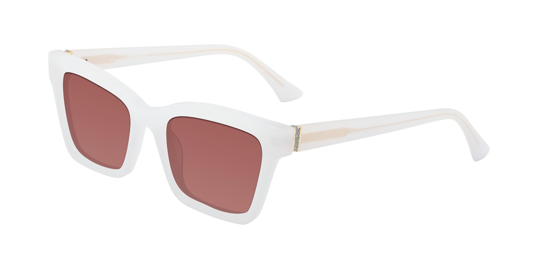 Angle of OHare in Snow White with Garnet Tinted Lenses