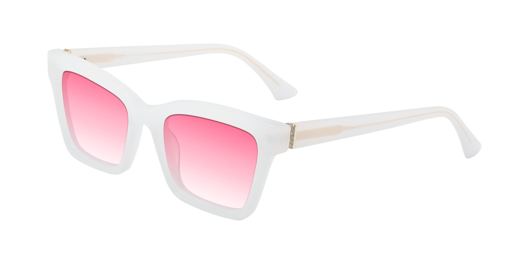 Angle of OHare in Snow White with Pink Gradient Lenses
