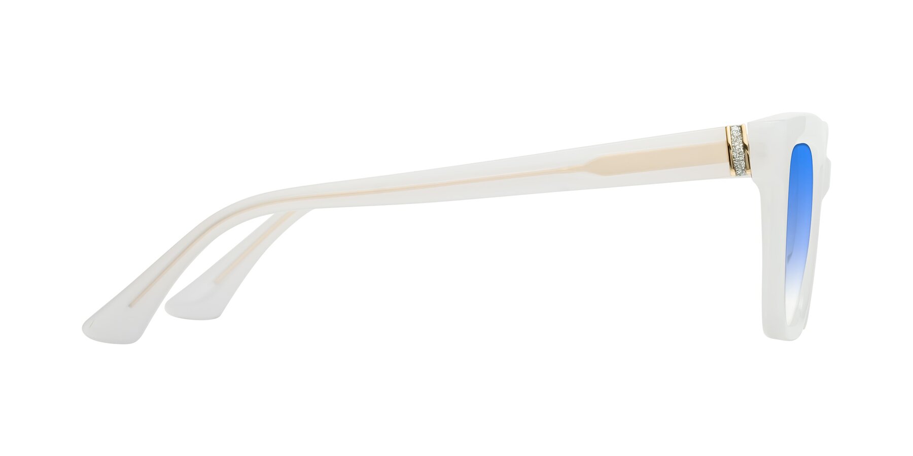 Side of OHare in Snow White with Blue Gradient Lenses
