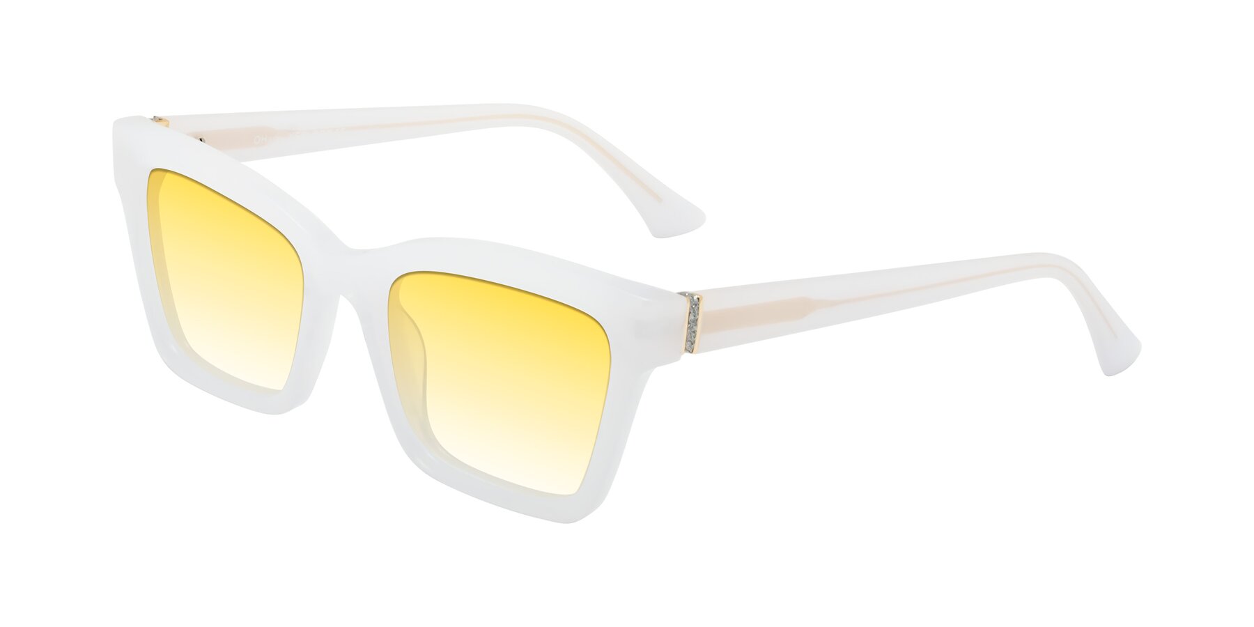 Angle of OHare in Snow White with Yellow Gradient Lenses