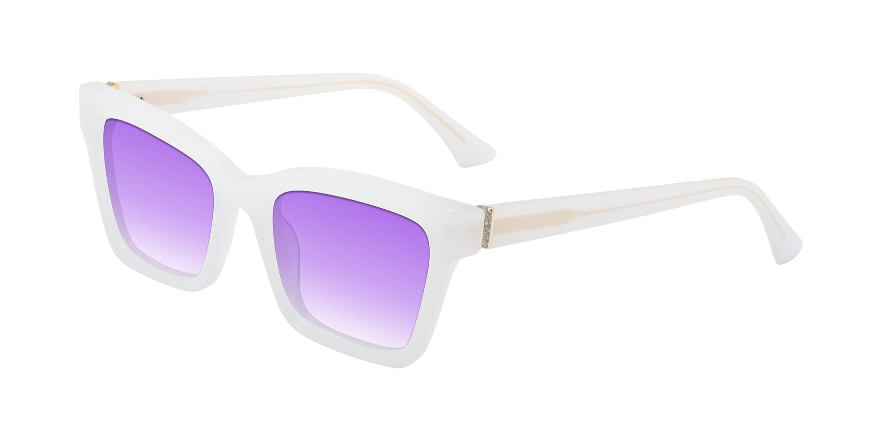 Angle of OHare in Snow White with Purple Gradient Lenses