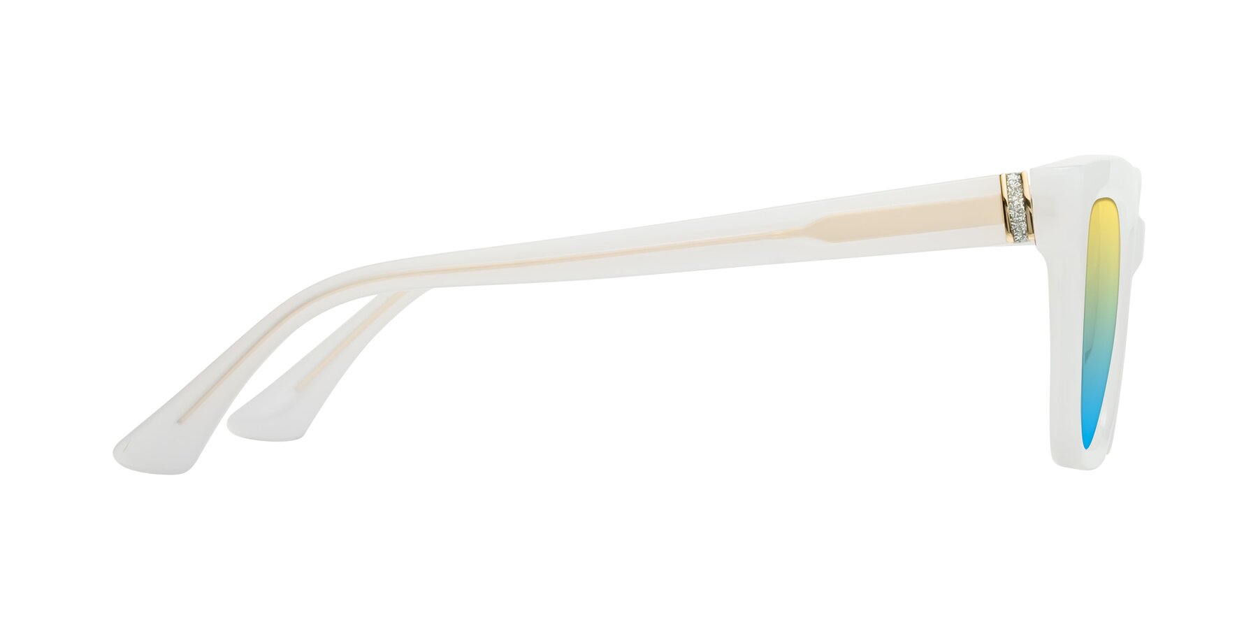 Side of OHare in Snow White with Yellow / Blue Gradient Lenses