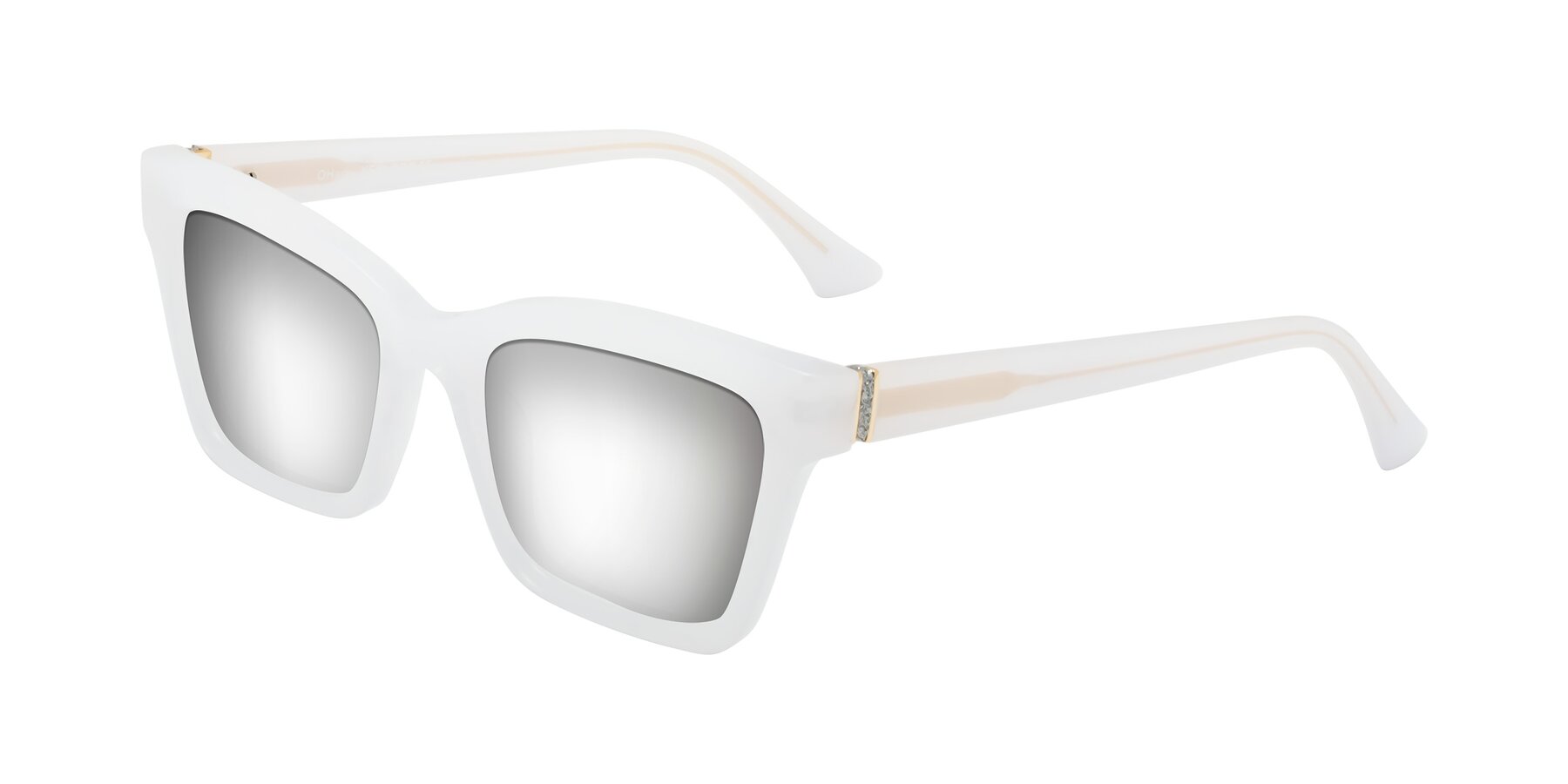 Angle of OHare in Snow White with Silver Mirrored Lenses