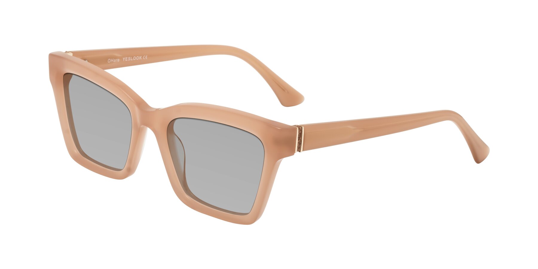 Angle of OHare in Peach with Light Gray Tinted Lenses