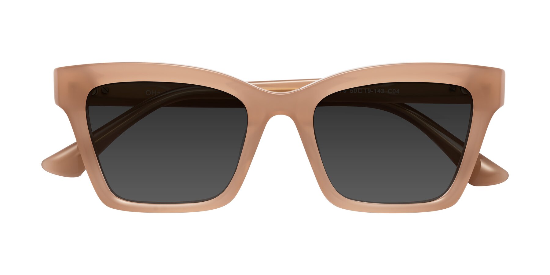 Folded Front of OHare in Peach with Gray Tinted Lenses