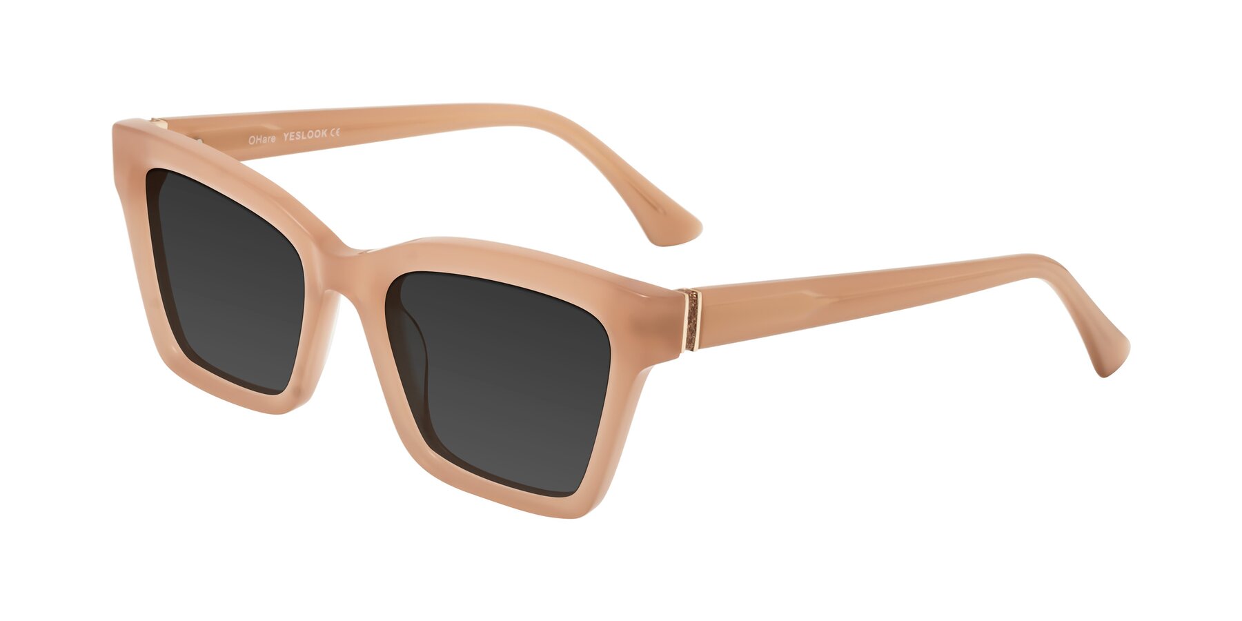 Angle of OHare in Peach with Gray Tinted Lenses