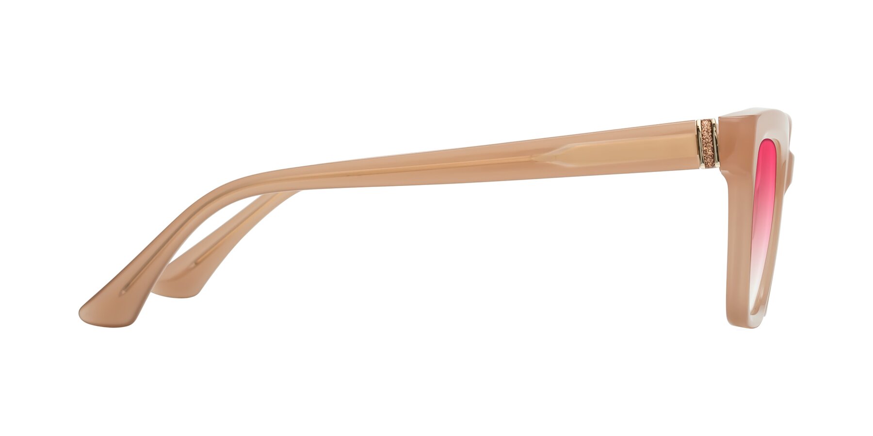 Side of OHare in Peach with Pink Gradient Lenses