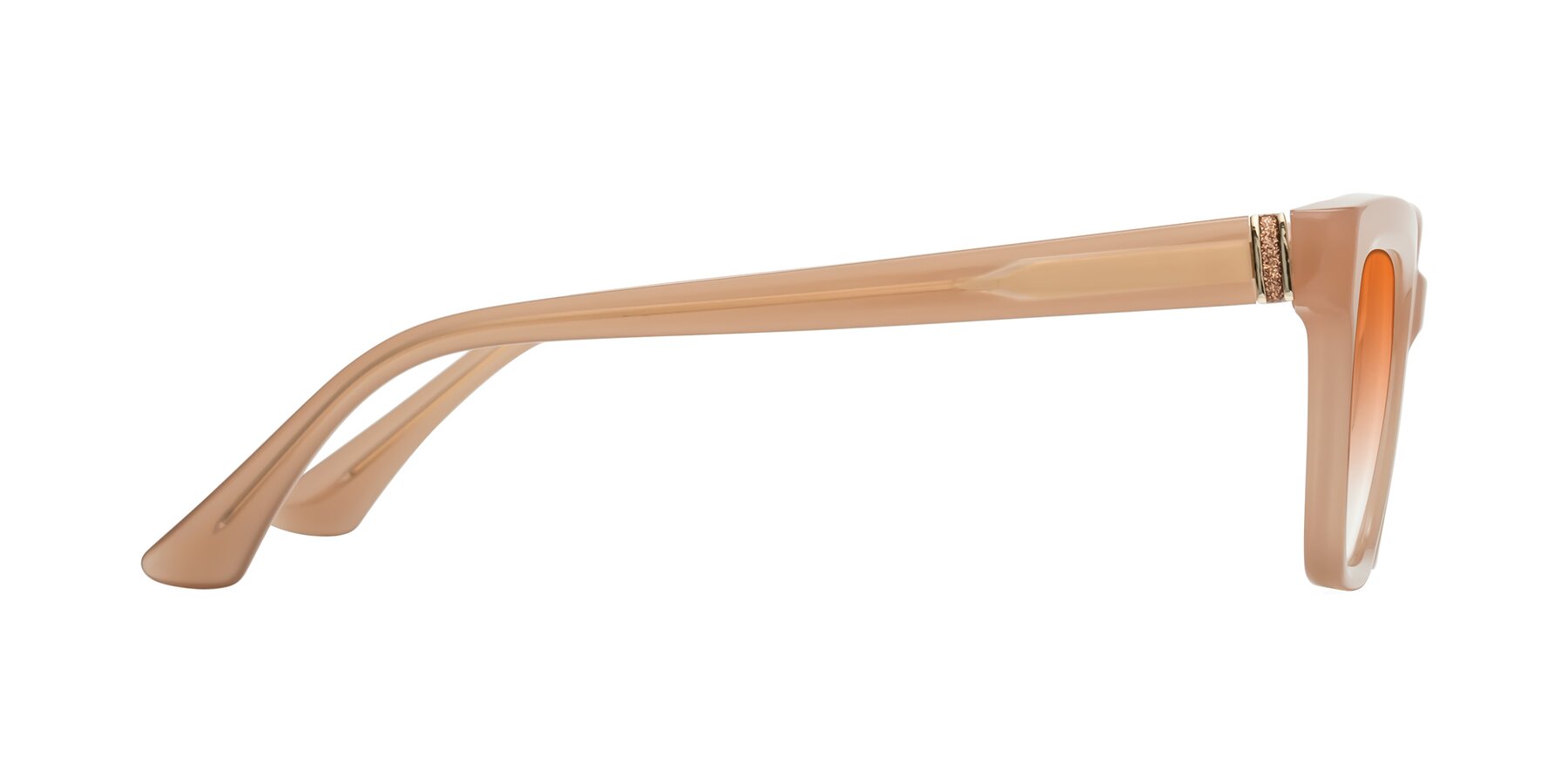 Side of OHare in Peach with Orange Gradient Lenses