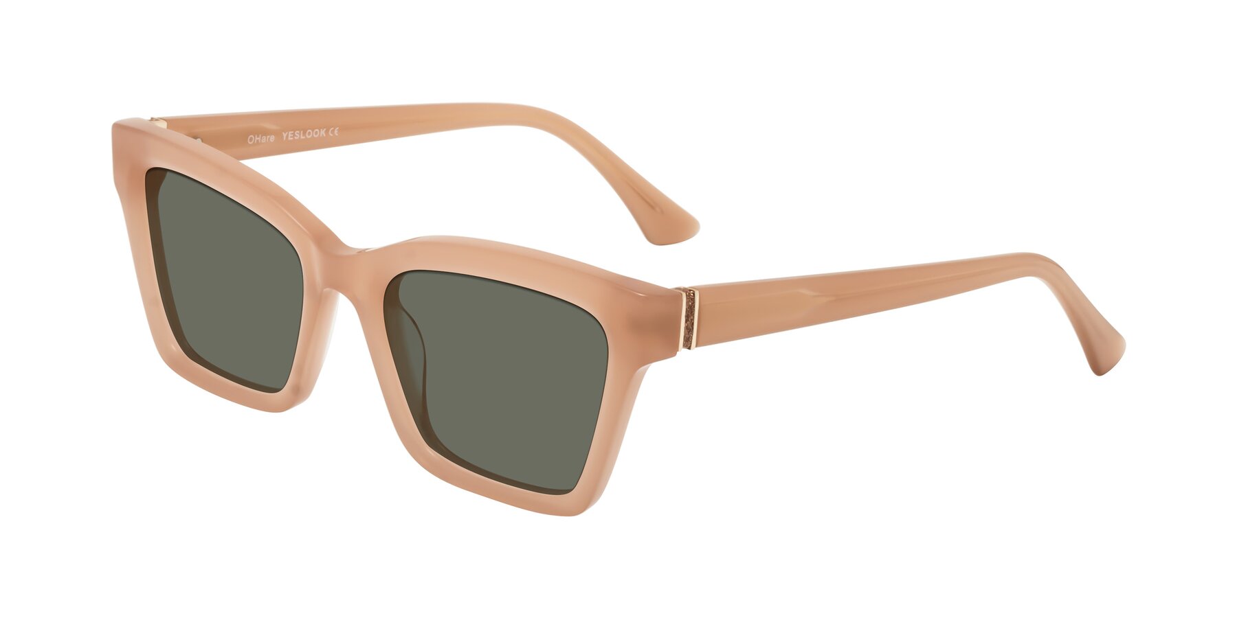 Angle of OHare in Peach with Gray Polarized Lenses