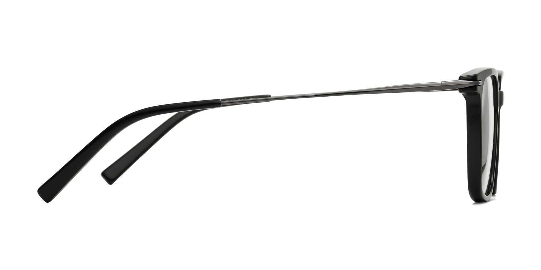 Side of Schmitt in Black with Clear Eyeglass Lenses