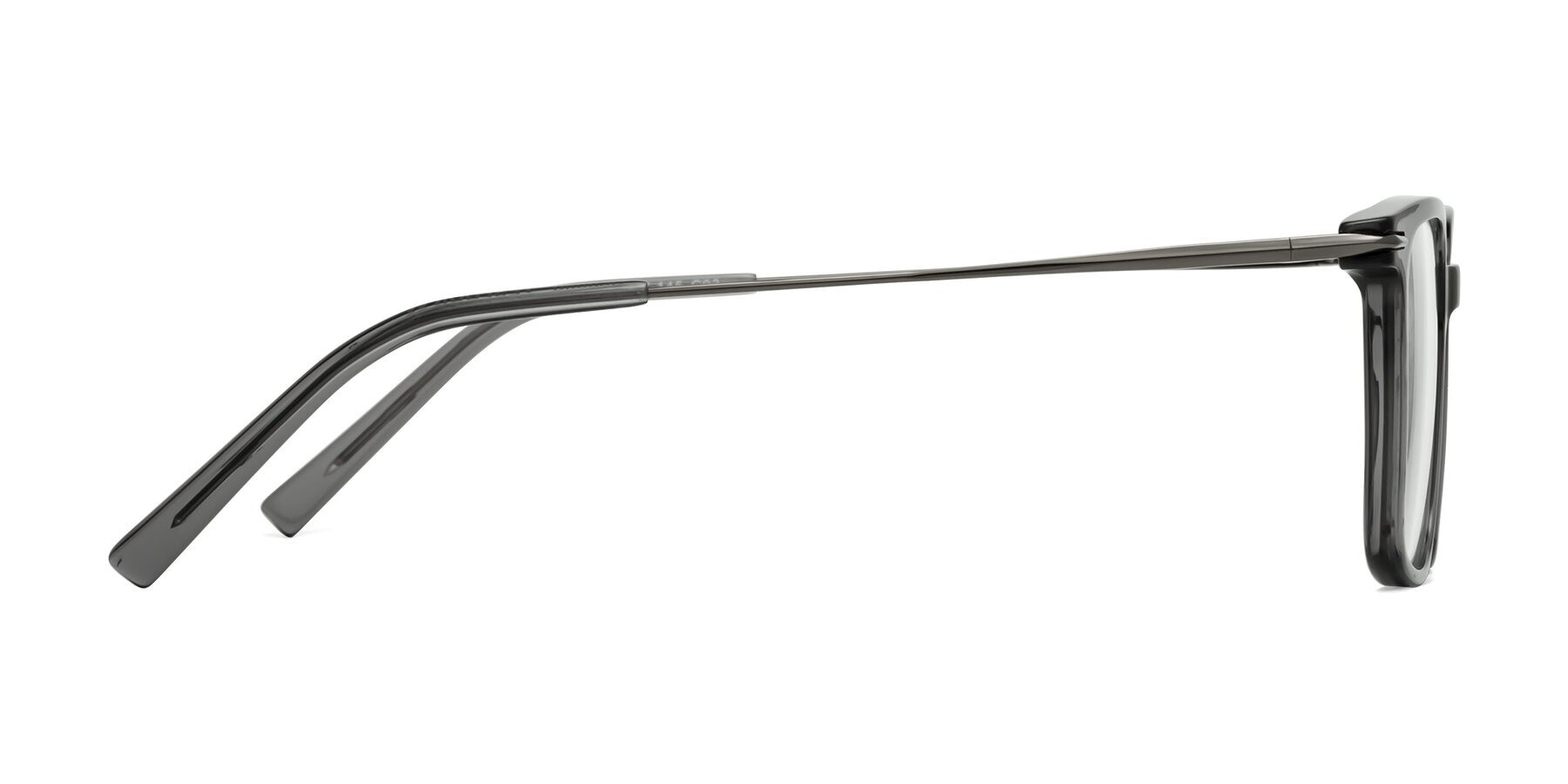 Side of Schmitt in Gray with Clear Eyeglass Lenses