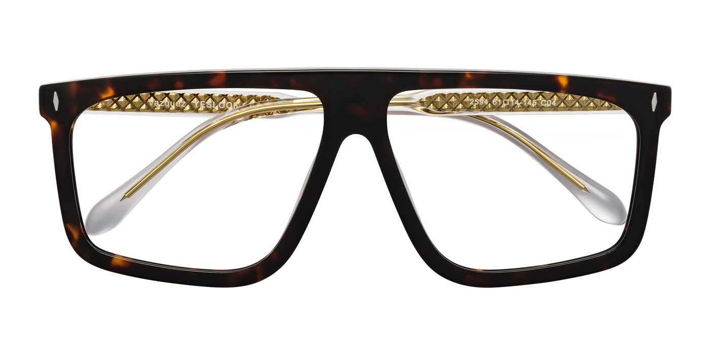 Vazquez - Tortoise/Gold Eyeglasses