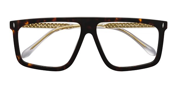 Front of Vazquez in Tortoise/Gold