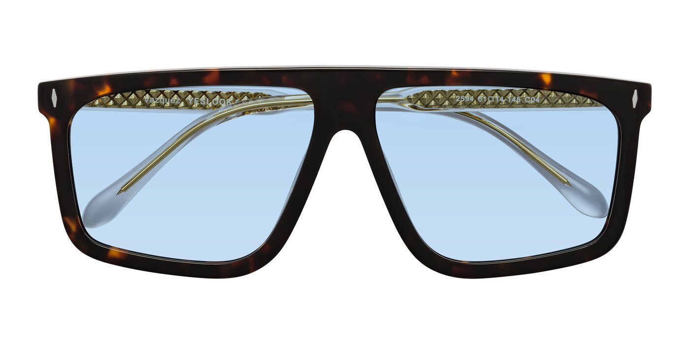 Vazquez - Tortoise/Gold Tinted Sunglasses