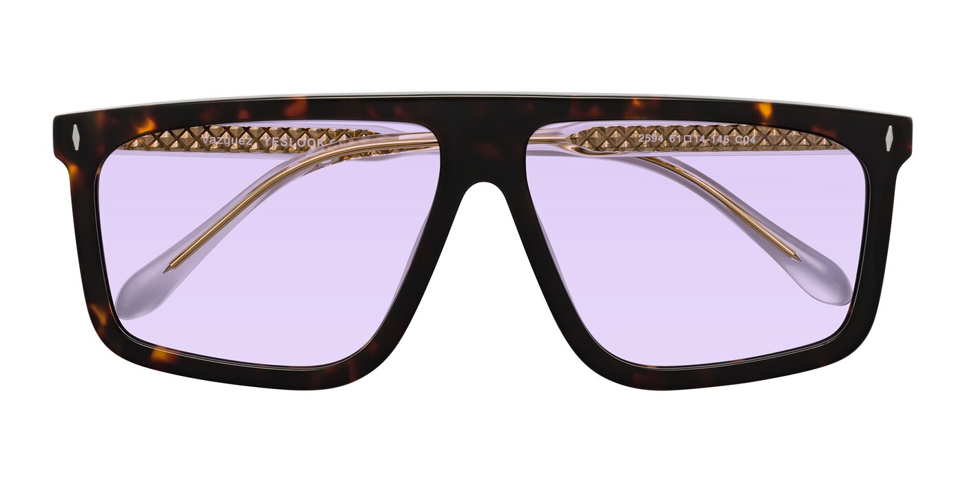 Vazquez - Tortoise/Gold Tinted Sunglasses