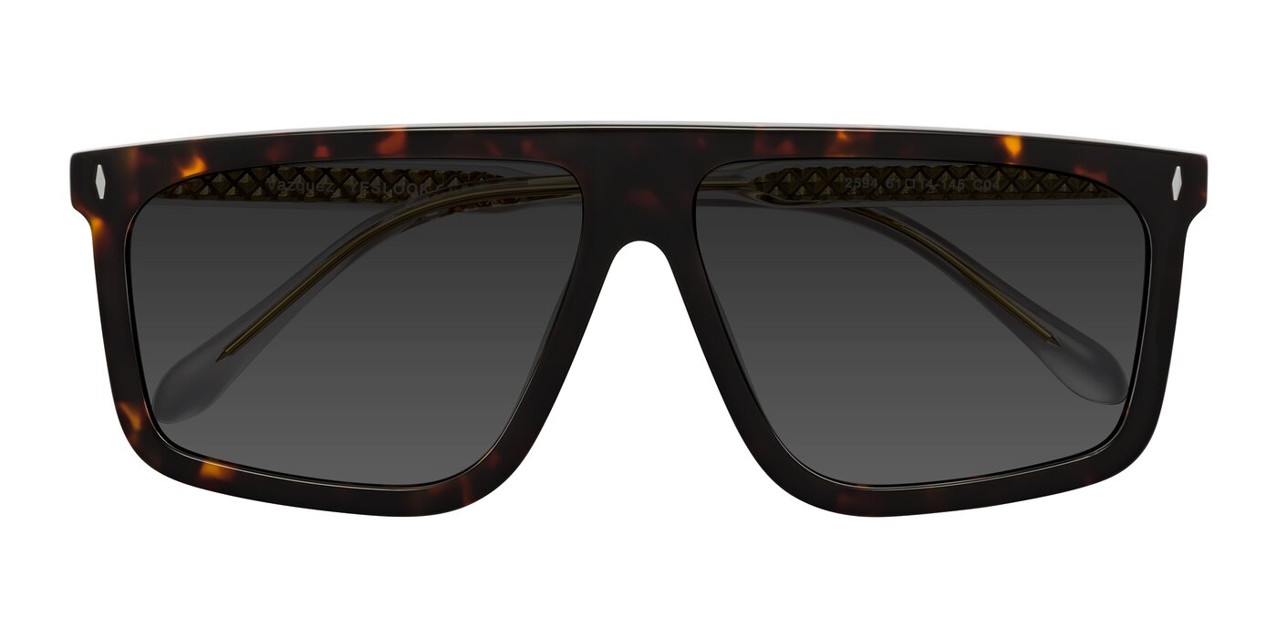 Vazquez - Tortoise/Gold Tinted Sunglasses