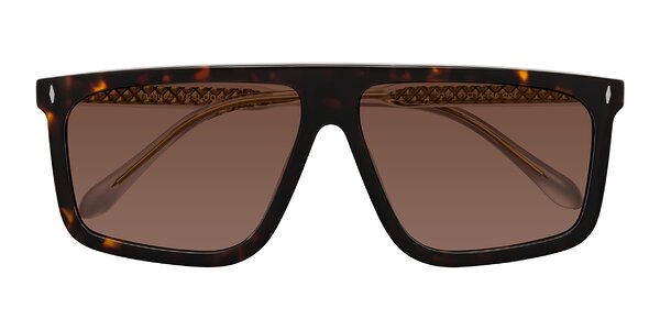 Front of Vazquez in Tortoise/Gold