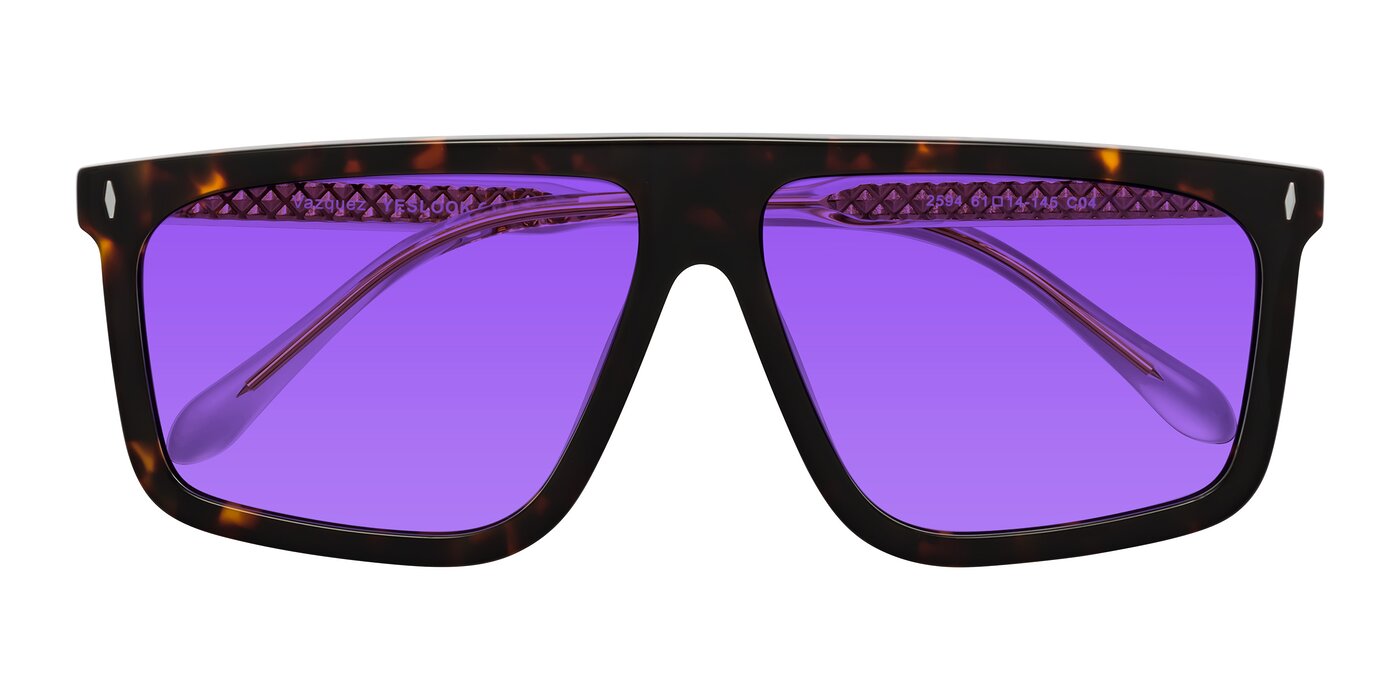 Vazquez - Tortoise/Gold Tinted Sunglasses