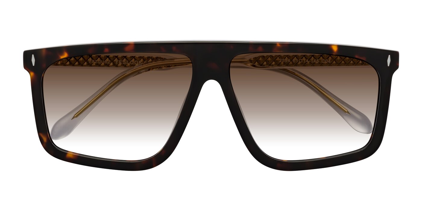 Vazquez - Tortoise/Gold Gradient Sunglasses