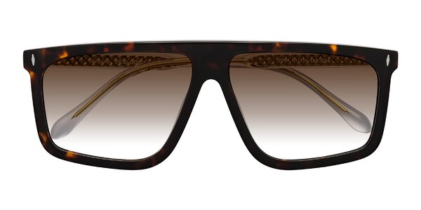 Front of Vazquez in Tortoise/Gold