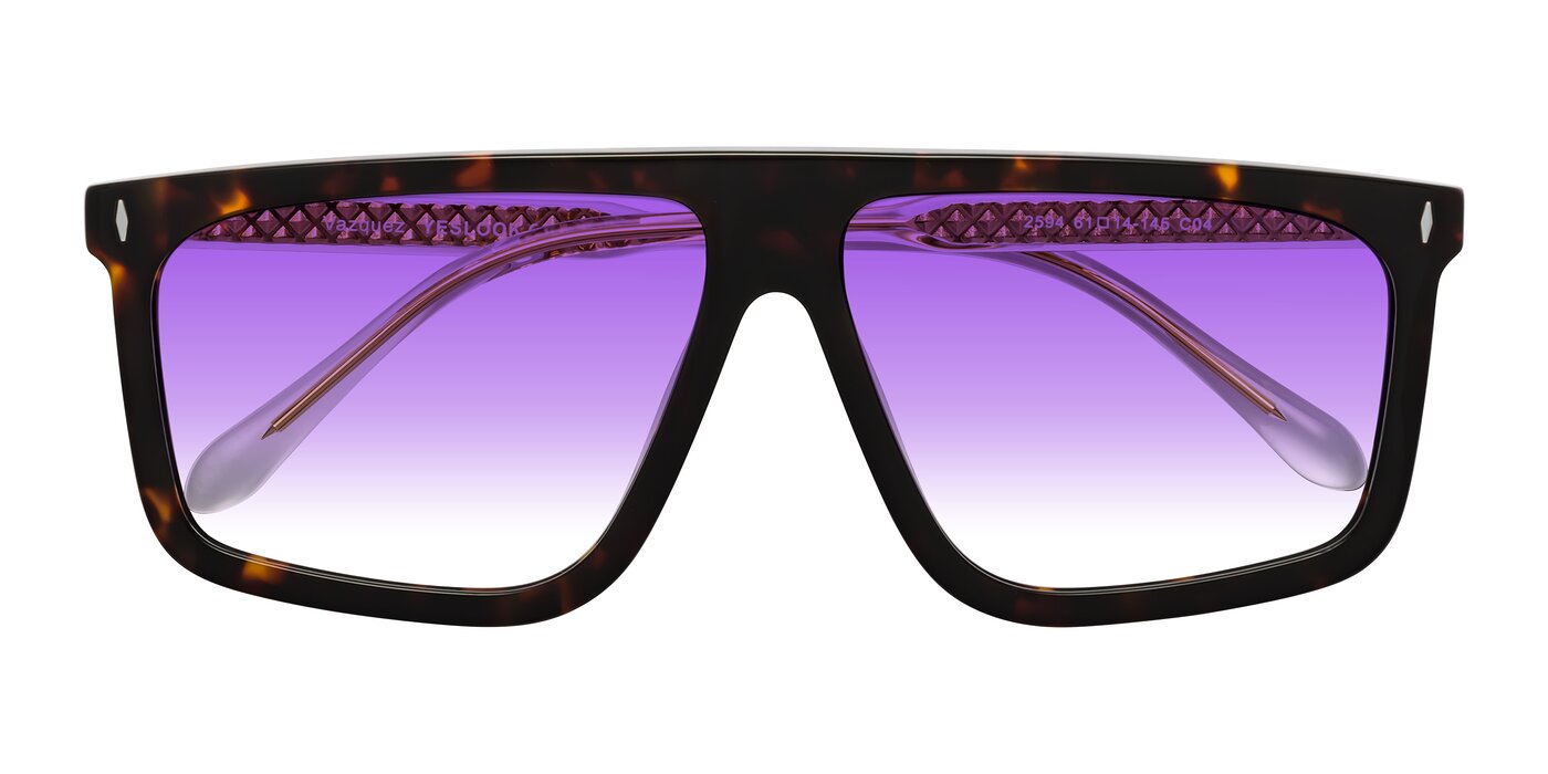 Vazquez - Tortoise/Gold Gradient Sunglasses
