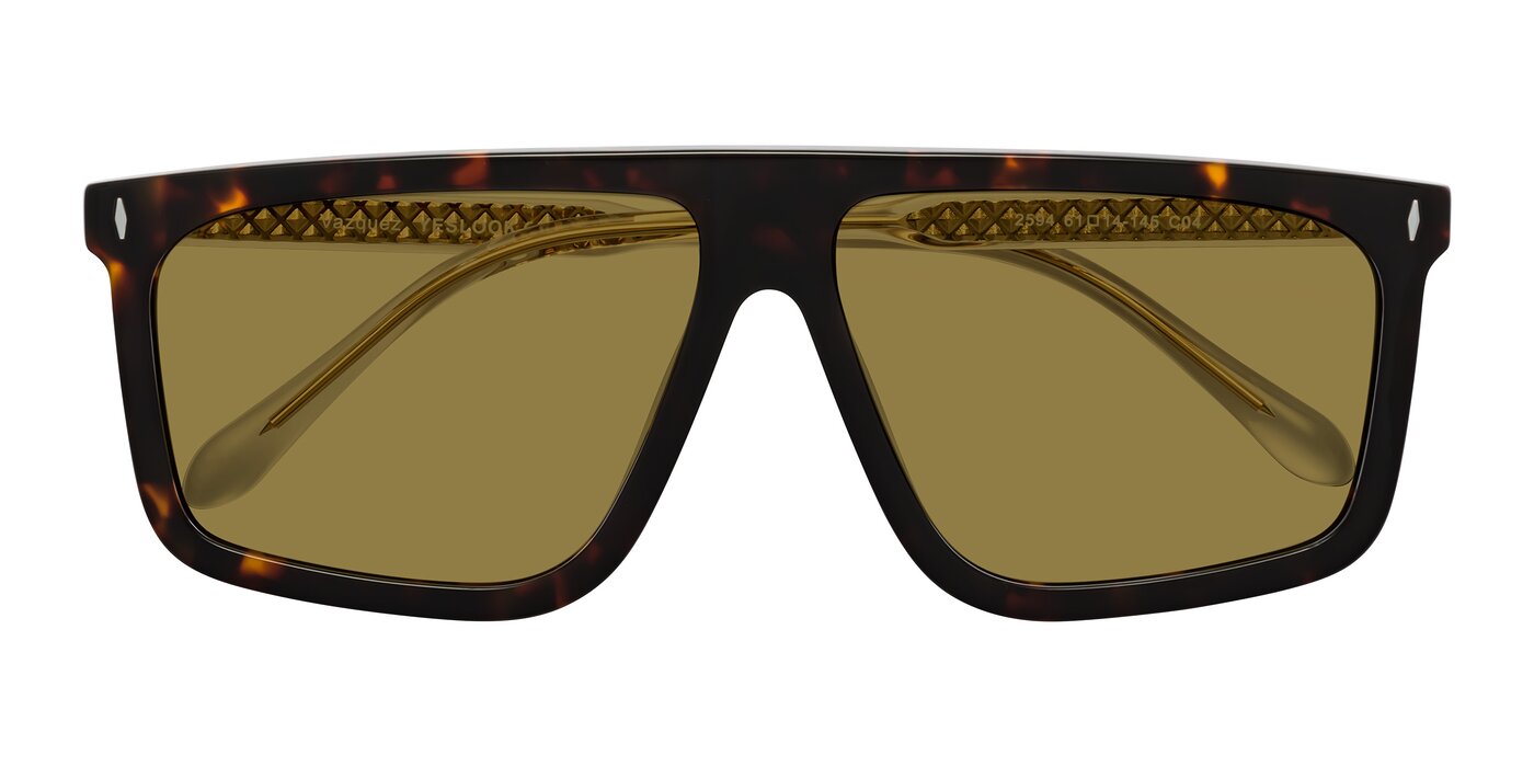 Vazquez - Tortoise/Gold Polarized Sunglasses