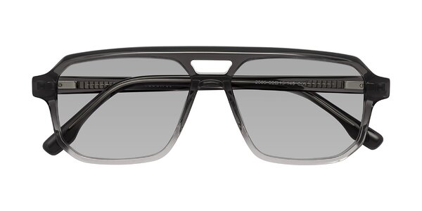 Front of DeMiko in Gradient Gray