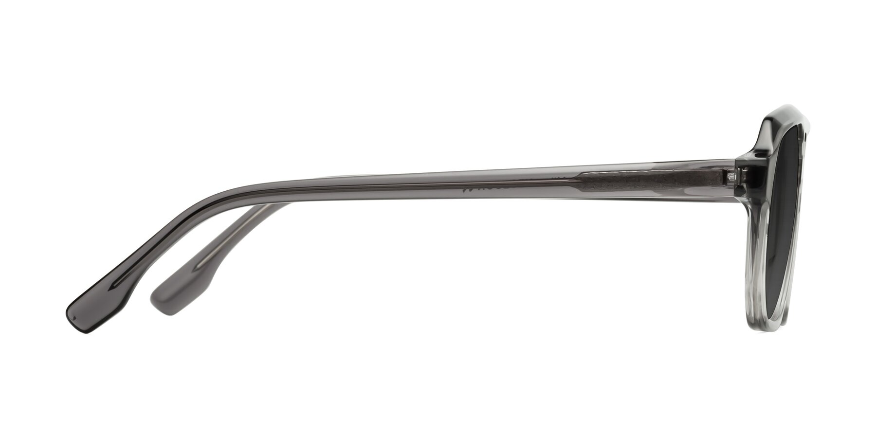 Side of DeMiko in Gradient Gray with Gray Tinted Lenses