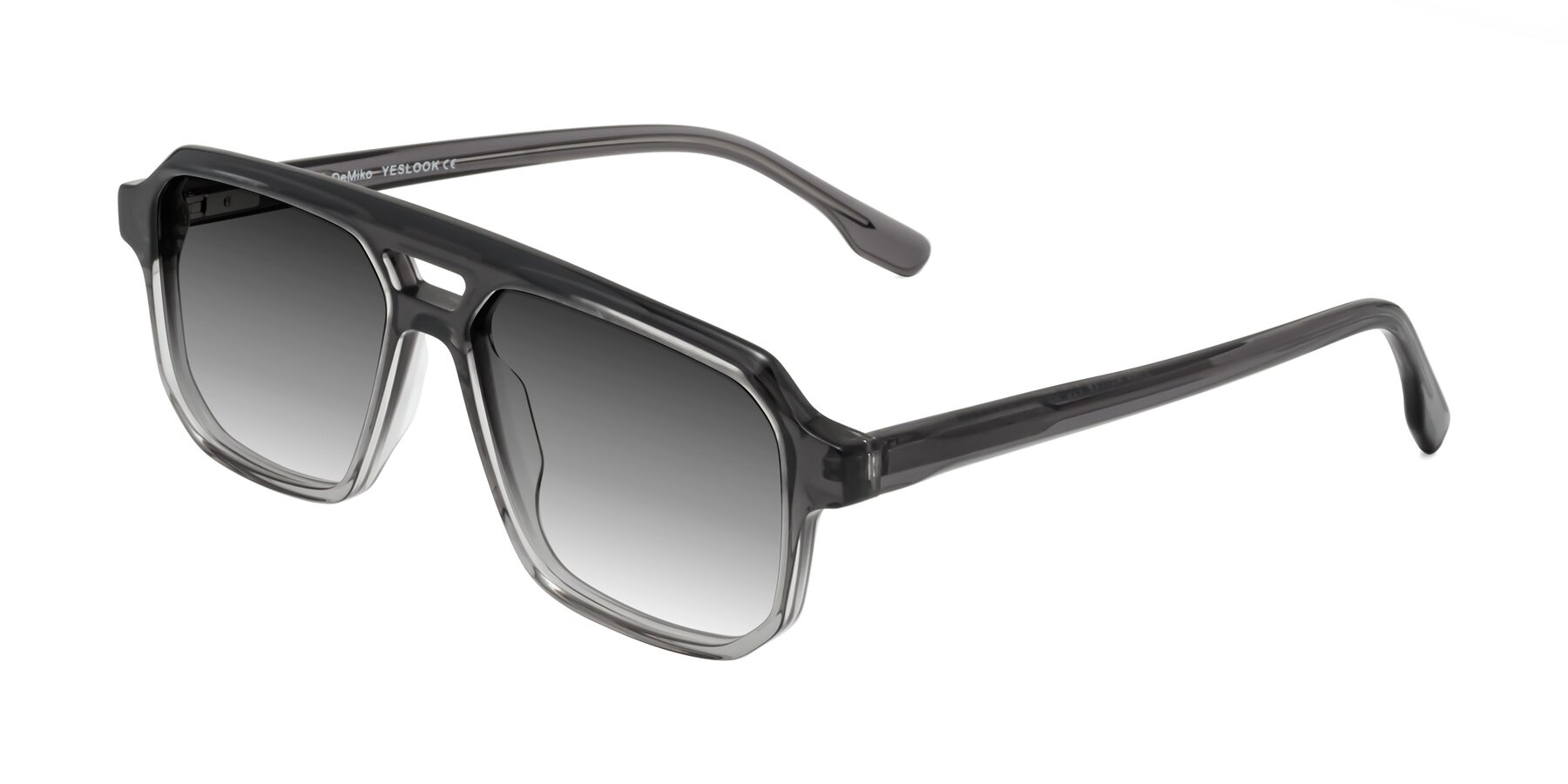 Angle of DeMiko in Gradient Gray with Gray Gradient Lenses