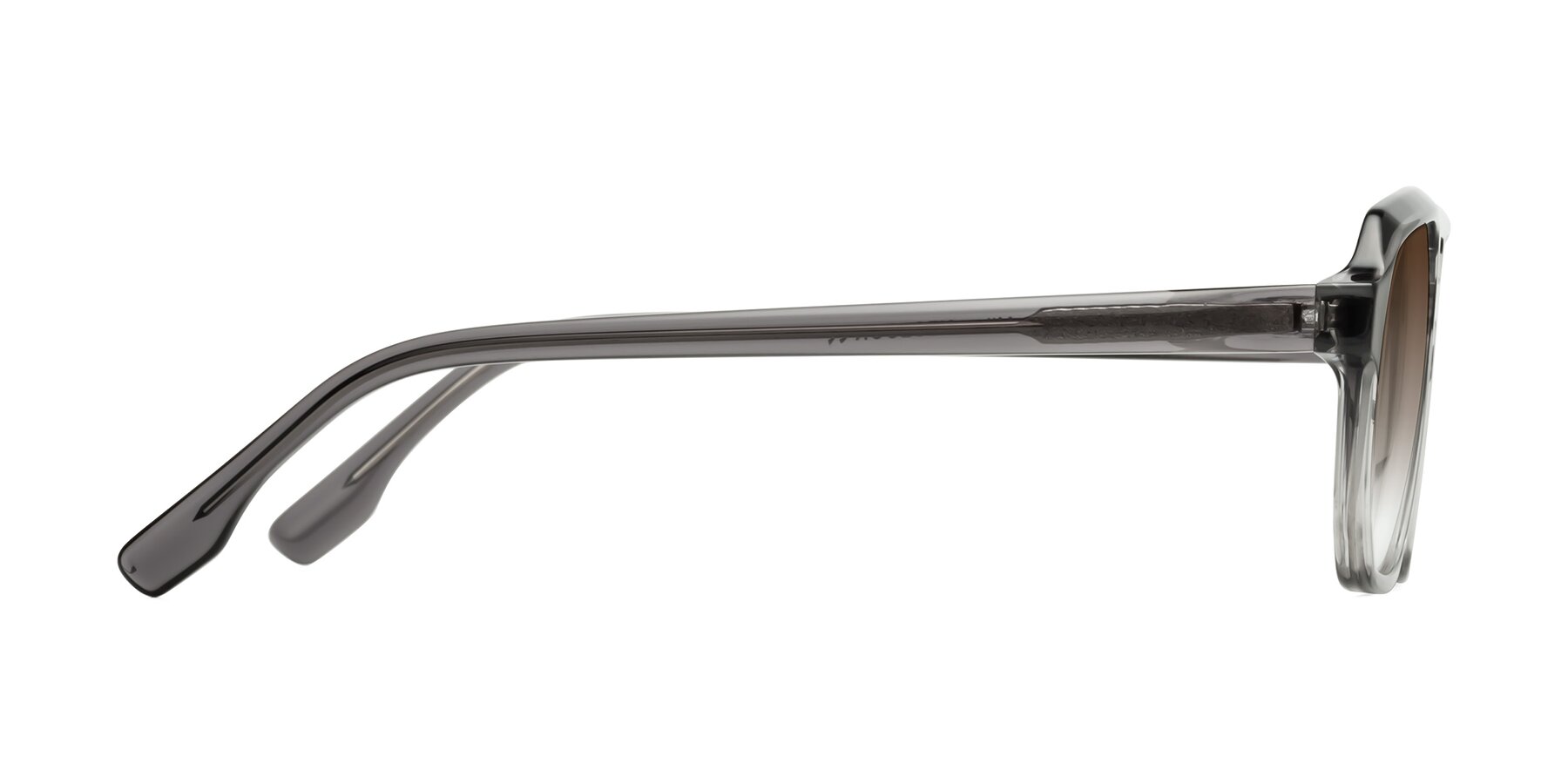 Side of DeMiko in Gradient Gray with Brown Gradient Lenses