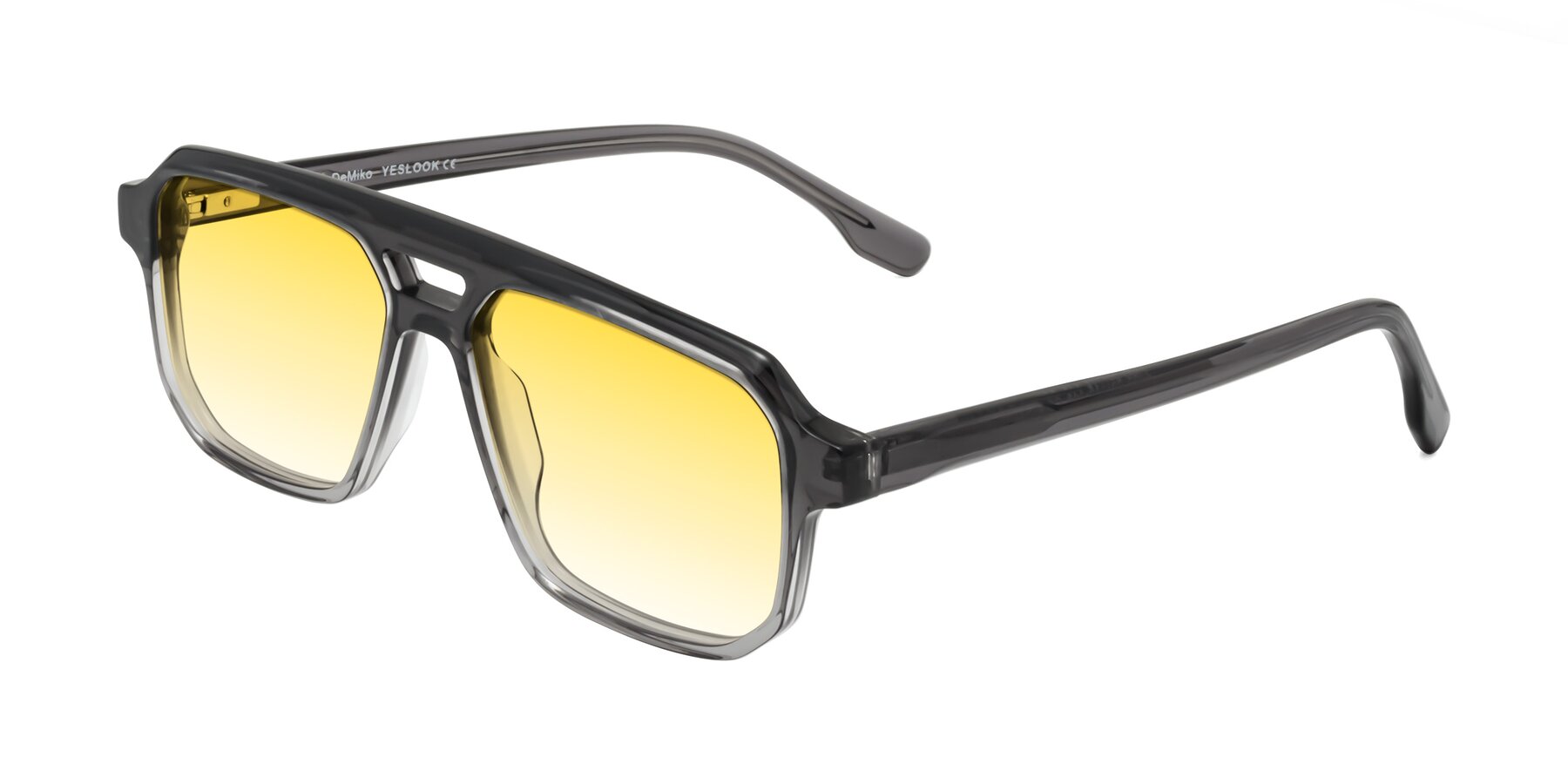 Angle of DeMiko in Gradient Gray with Yellow Gradient Lenses