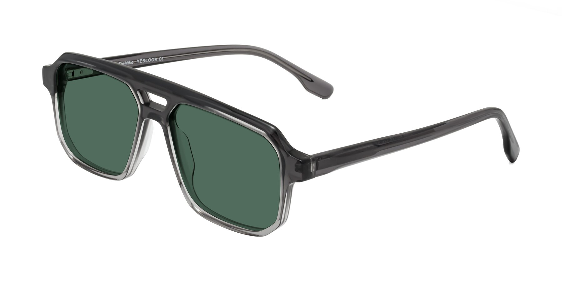 Angle of DeMiko in Gradient Gray with Green Polarized Lenses