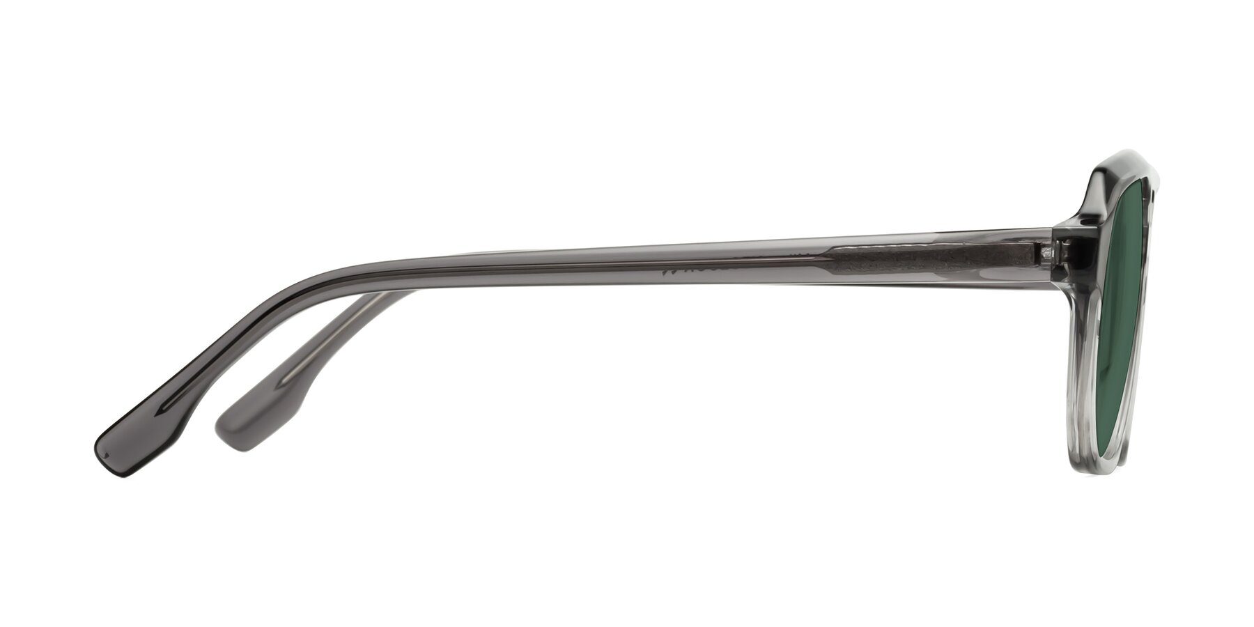 Side of DeMiko in Gradient Gray with Green Polarized Lenses