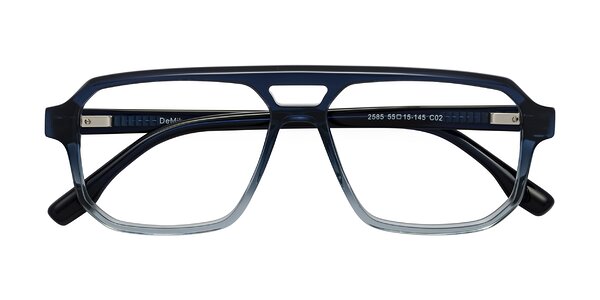Front of DeMiko in Gradient Blue
