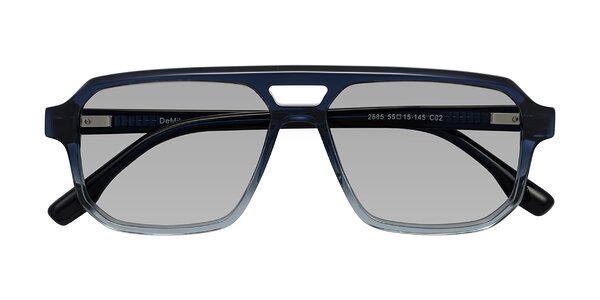 Front of DeMiko in Gradient Blue
