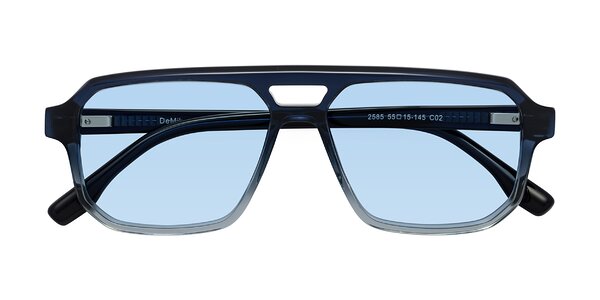 Front of DeMiko in Gradient Blue