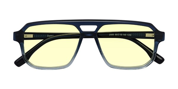 Front of DeMiko in Gradient Blue