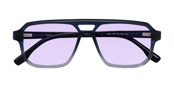 Front of DeMiko in Gradient Blue