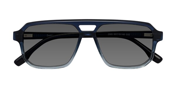Front of DeMiko in Gradient Blue