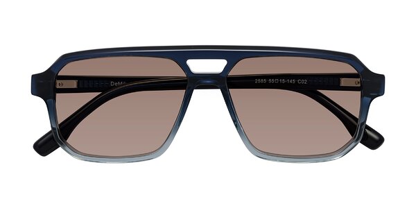 Front of DeMiko in Gradient Blue