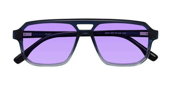 Front of DeMiko in Gradient Blue