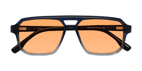 Front of DeMiko in Gradient Blue