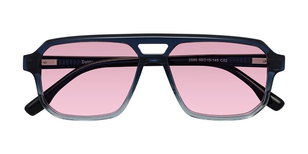 Front of DeMiko in Gradient Blue
