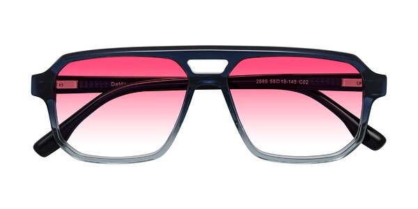 Front of DeMiko in Gradient Blue