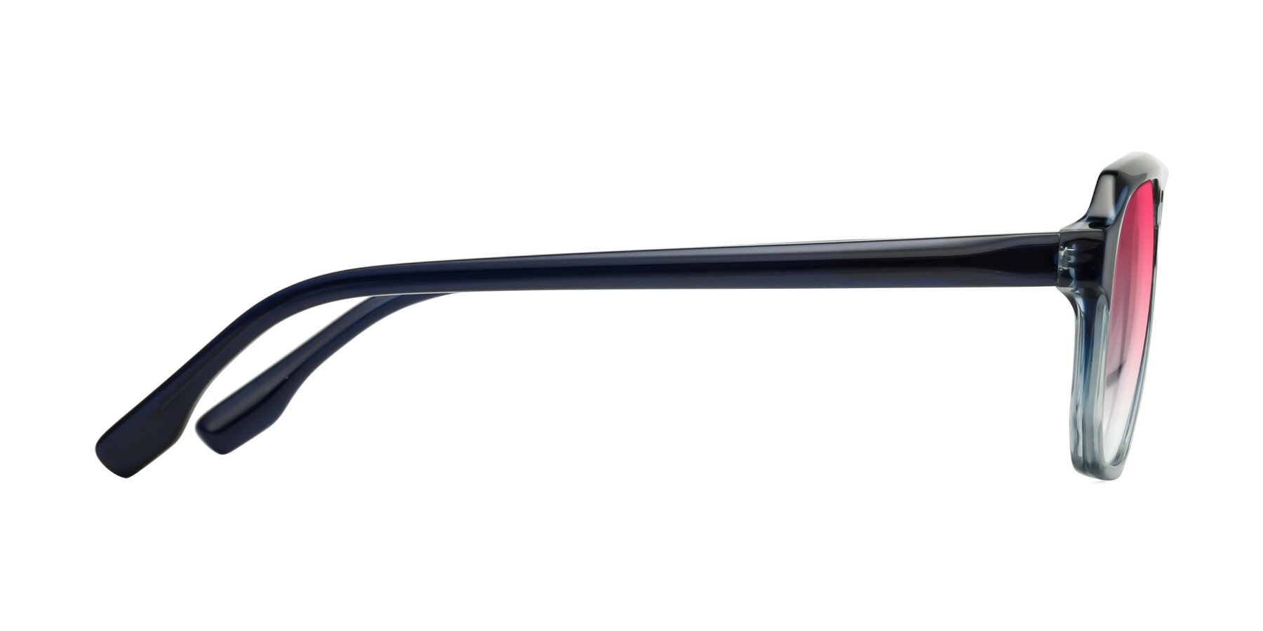 Side of DeMiko in Gradient Blue with Pink Gradient Lenses