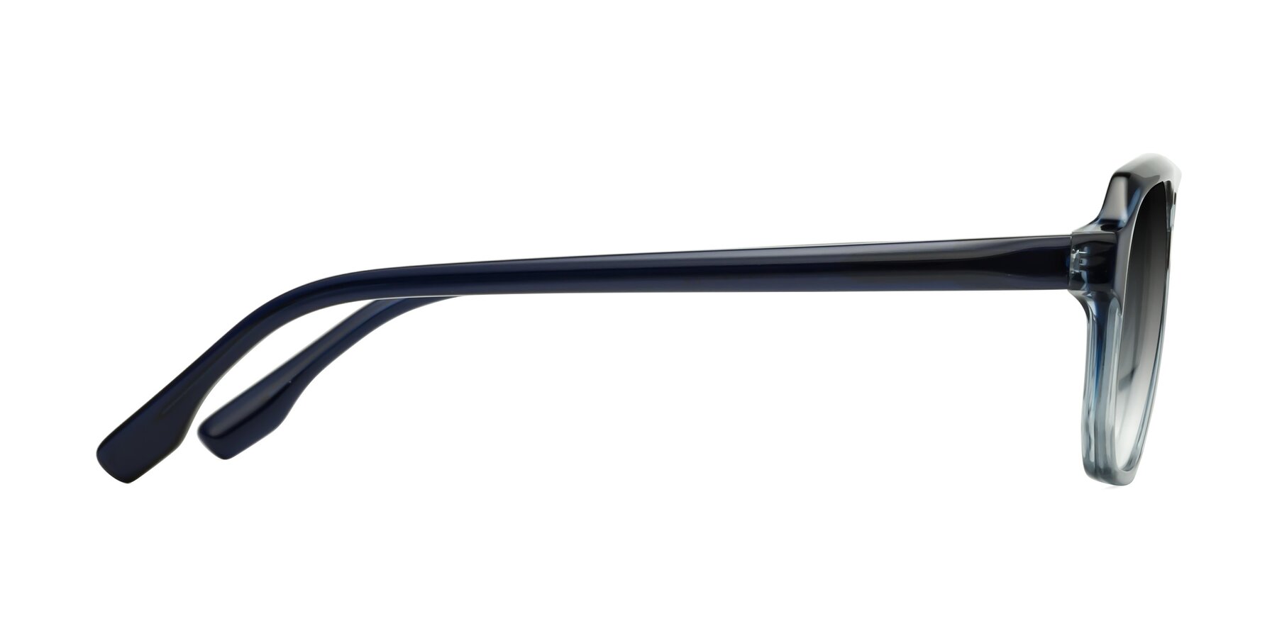 Side of DeMiko in Gradient Blue with Gray Gradient Lenses